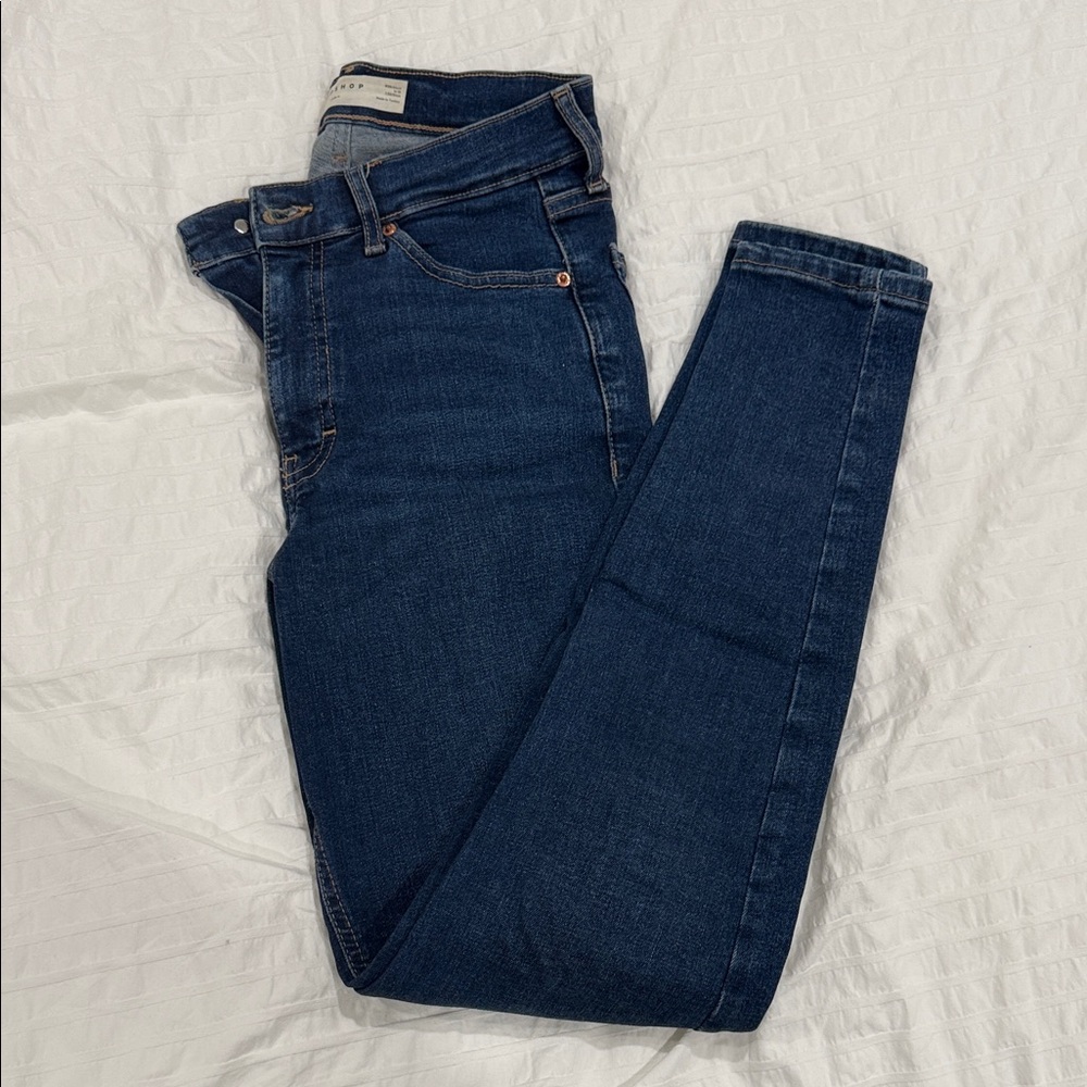 Topshop Dark Blue Skinny Jeans